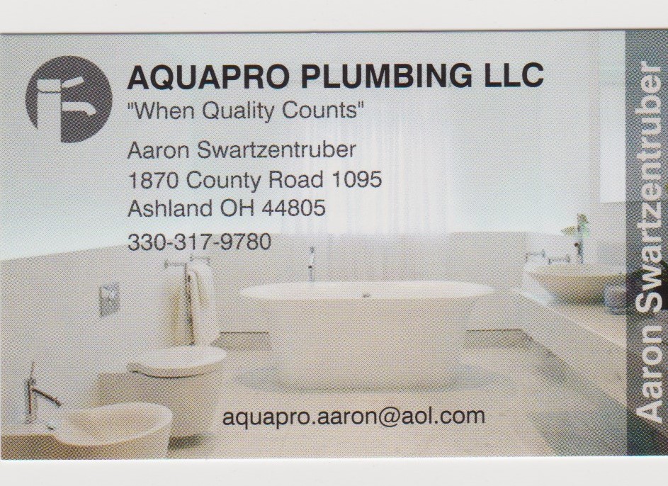 Aquapro Plumbing LLC | 1870 Co Rd 1095, Ashland, OH 44805 | Phone: (330) 317-9780