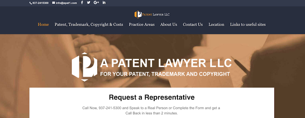A Patent Lawyer LLC | 845 N Main St, Miamisburg, OH 45342 | Phone: (937) 241-5300