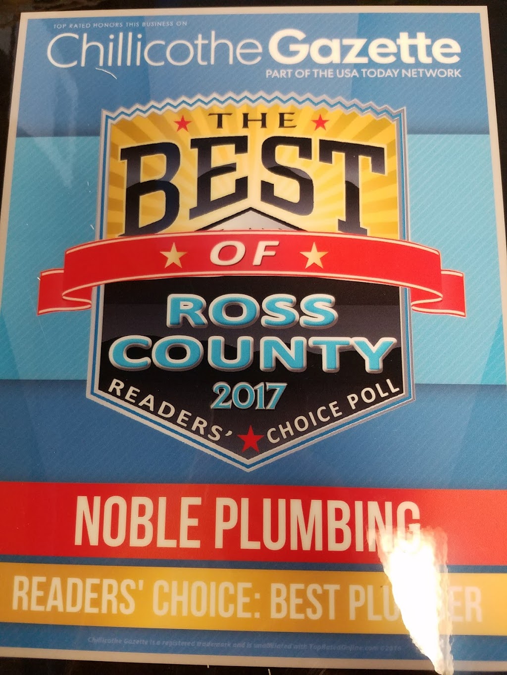 Noble Plumbing Inc. | 485 Eastern Ave, Chillicothe, OH 45601 | Phone: (740) 772-5170