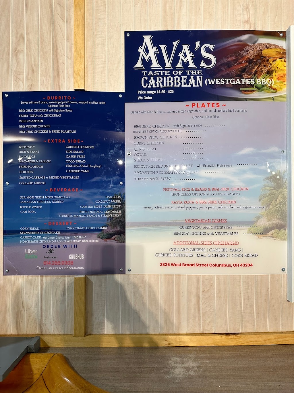 Avas Taste Of The Caribbean | 2836 W Broad St, Columbus, OH 43204 | Phone: (614) 266-9308