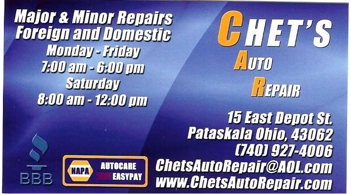 Chets Auto Repair | 15 E Depot St, Pataskala, OH 43062 | Phone: (740) 927-4006