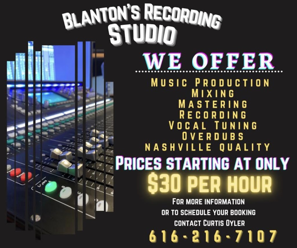 Blantons Recording Studio | 9 Monroe Ave, Shelby, OH 44875 | Phone: (616) 216-7107