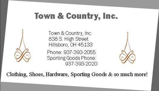 Town & Country | 838 High St, Hillsboro, OH 45133 | Phone: (937) 393-2055