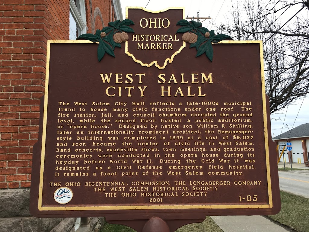 West Salem City Hall | 27 S Main St, West Salem, OH 44287 | Phone: (419) 853-4400