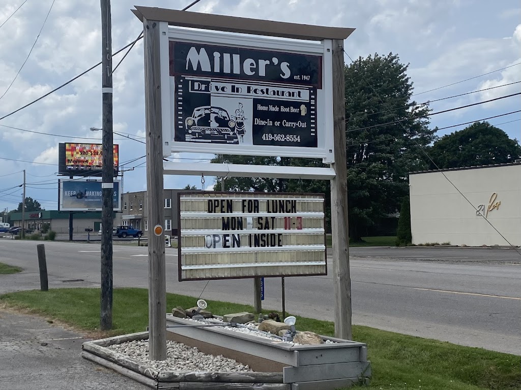 Millers Drive In | 1849 E Mansfield St, Bucyrus, OH 44820 | Phone: (419) 562-8554